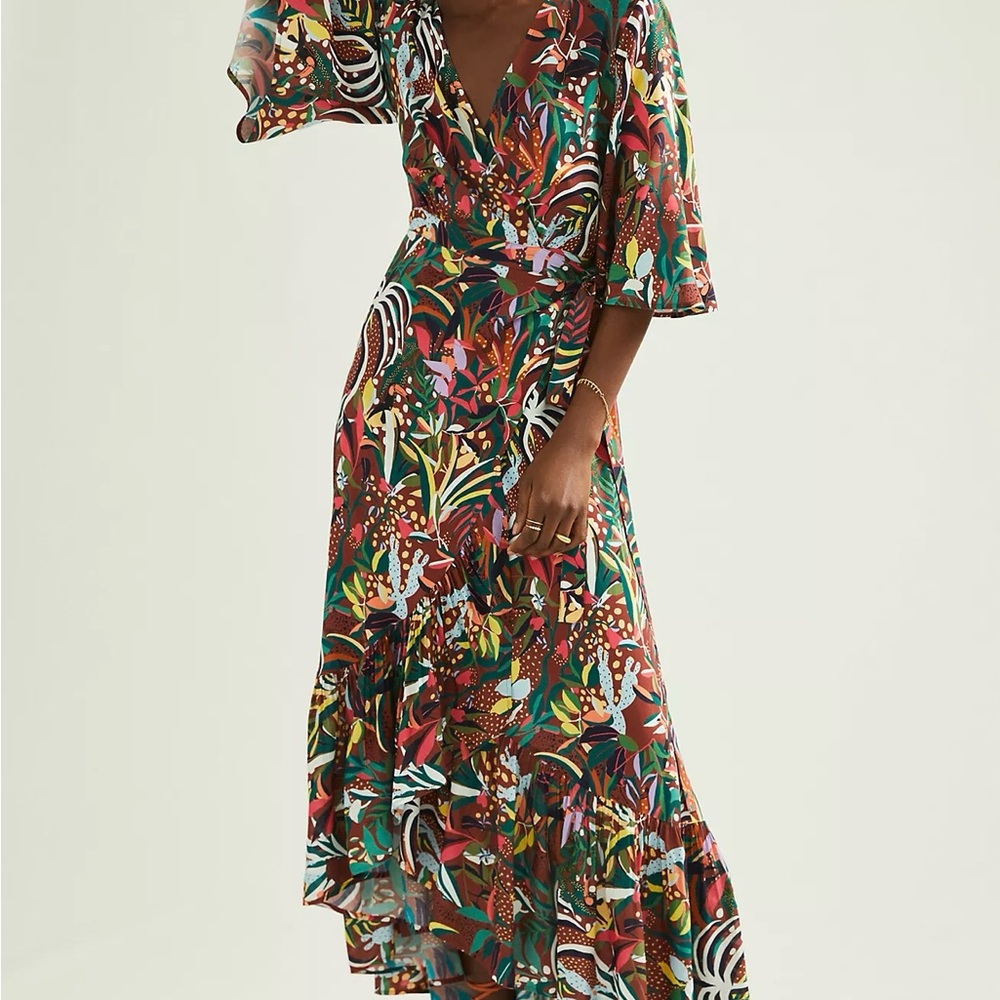 Farm Rio x Anthropologie Fiesta Wrap Maxi Dress
